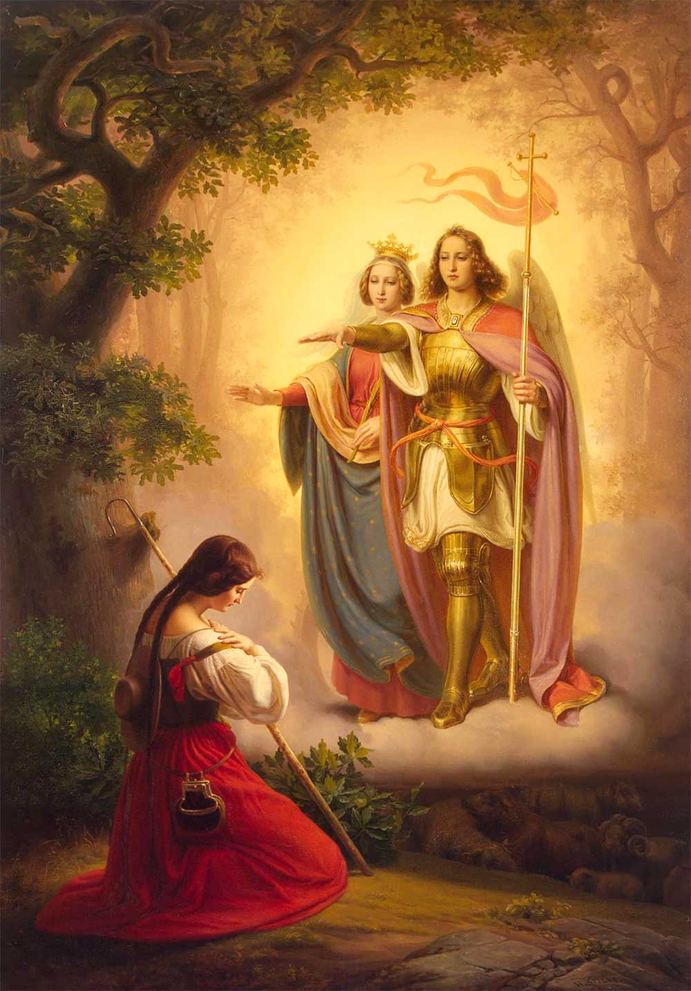 Archangel Michael and Faith serve on the first ray of protection, courage, faith, and the will of God.